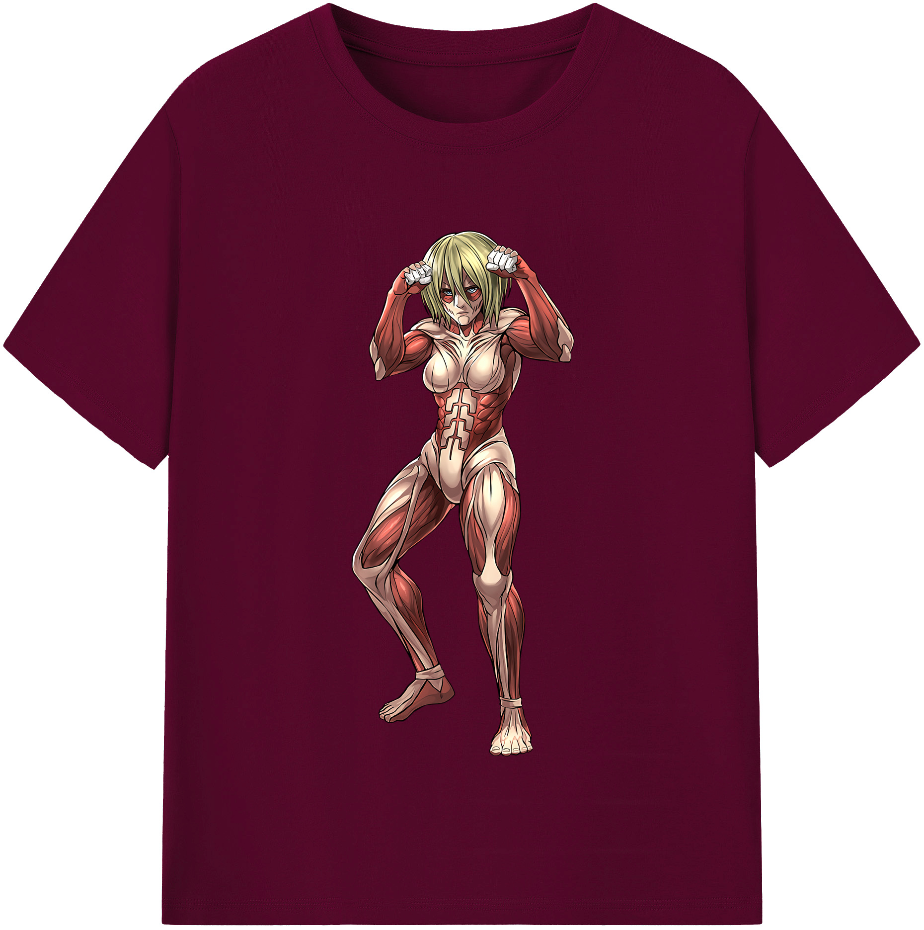 （画像用） 進撃の巨人 Attack on Titan レディースカジュアルプリントTシャツ（綿100％）